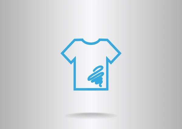 Smutsig t-shirt icon — Stock vektor