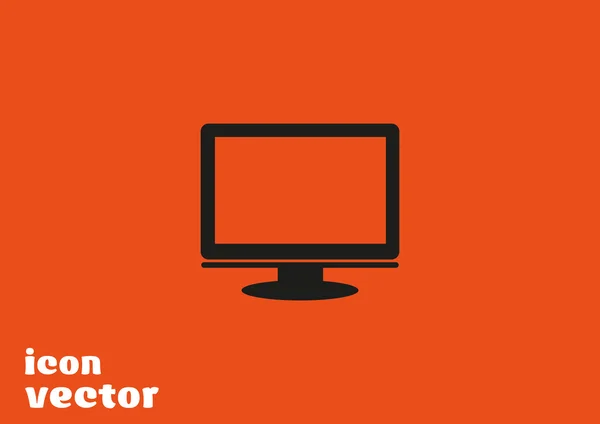 Het pictogram web monitor — Stockvector