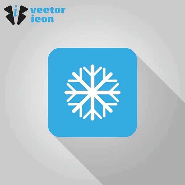 Copo de nieve icono web — Vector de stock