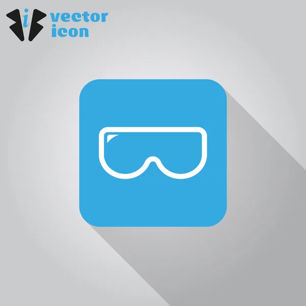 Scuba masker pictogram — Stockvector