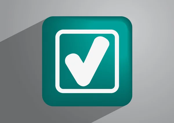 Marca de verificación icono web — Archivo Imágenes Vectoriales