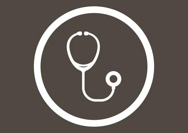 Stetoskop tkanina ikona — Wektor stockowy