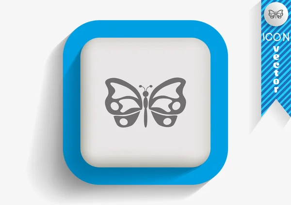 Mariposa icono web — Vector de stock