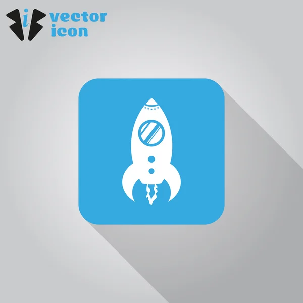 Cohete icono web — Vector de stock