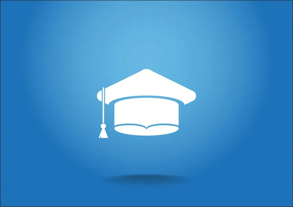 Chapeau de graduation étudiant — Image vectorielle