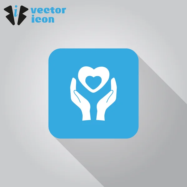 Liefdadigheid web pictogram — Stockvector