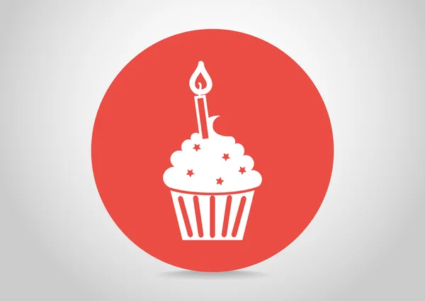 纸杯蛋糕 web 图标 — 图库矢量图片