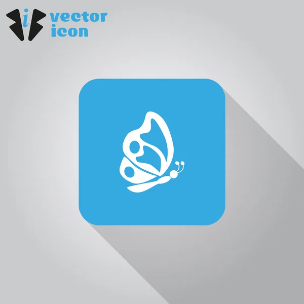 Mariposa icono web — Vector de stock