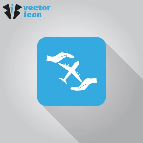 Icono web aeronave — Archivo Imágenes Vectoriales