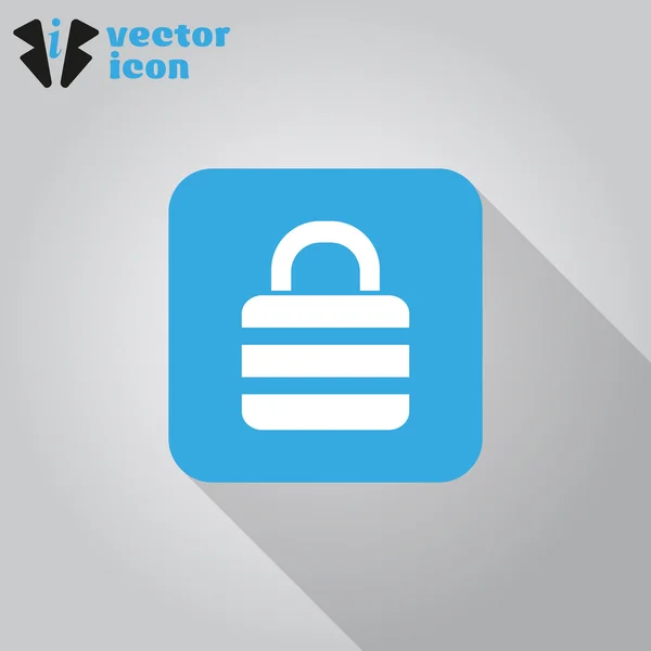 Webové ikony zámku — Stockový vektor