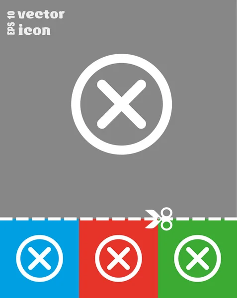 Eliminar icono web — Archivo Imágenes Vectoriales