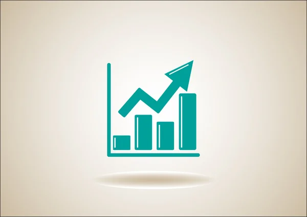 Affärsdiagram ikon — Stock vektor