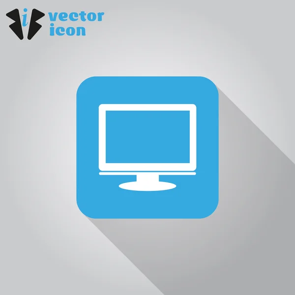 Het pictogram web monitor — Stockvector