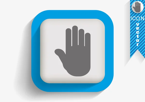 Stop handpictogram — Stockvector