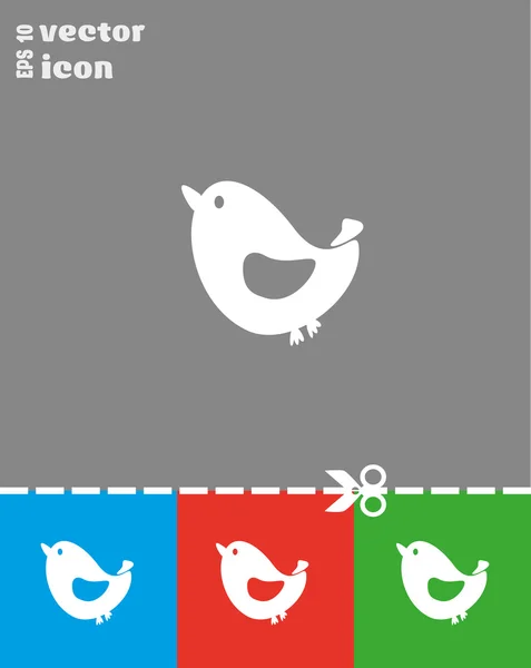 Icona uccello Web — Vettoriale Stock