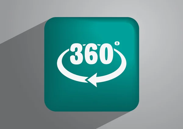 Icono web de 360 grados — Archivo Imágenes Vectoriales