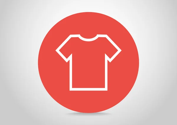 Basit t-shirt simgesi — Stok Vektör