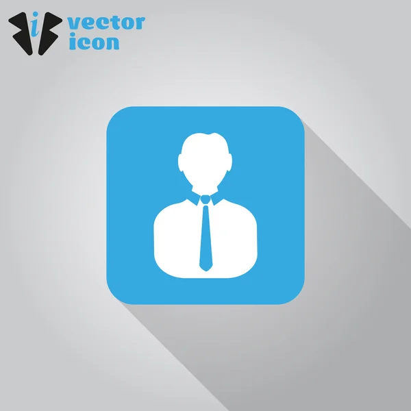 Hombre de negocios icono web — Vector de stock