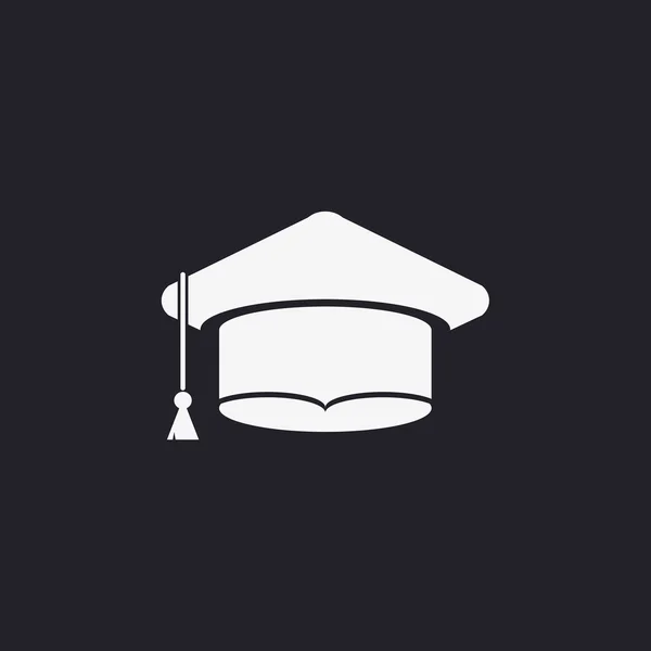 Sombrero de graduación del estudiante — Vector de stock