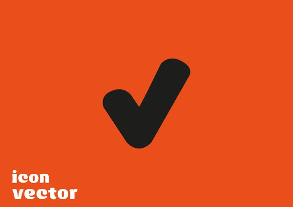 Ícone web marca de verificação — Vetor de Stock