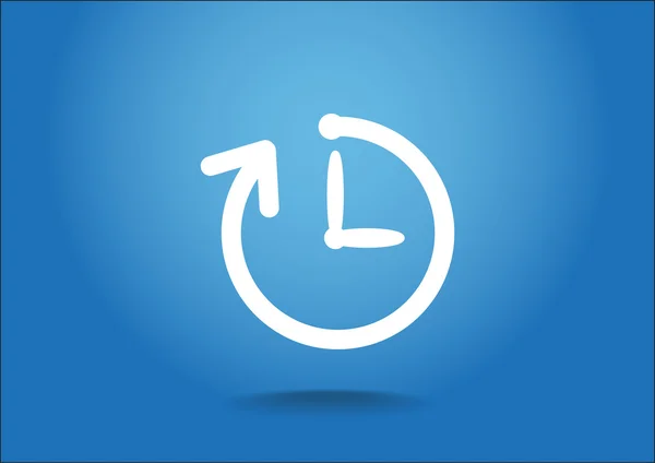 Horloge web pictogram — Stockvector