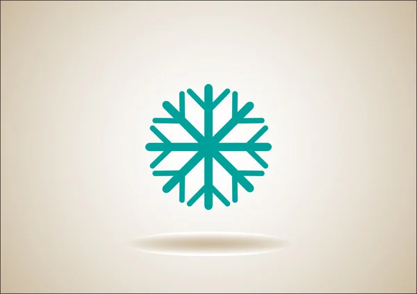 Copo de nieve icono web — Vector de stock