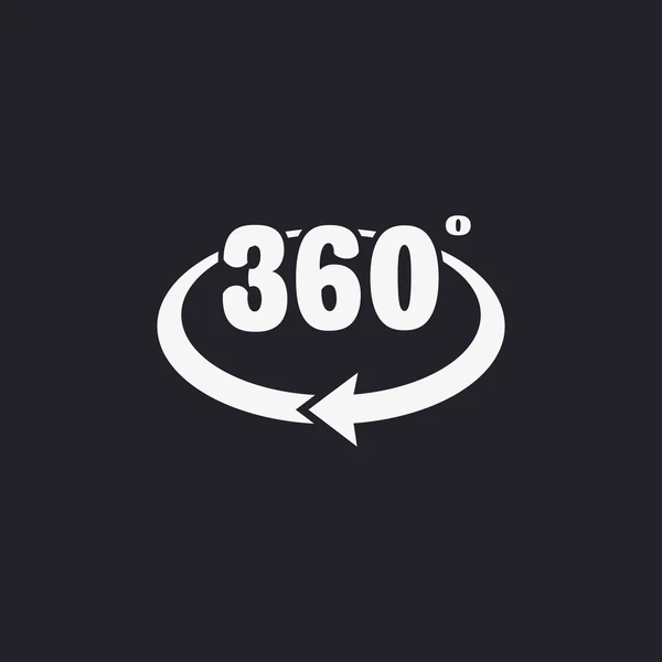 360 градусів веб значок — стоковий вектор