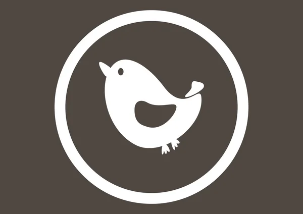 Web icono pájaro — Archivo Imágenes Vectoriales