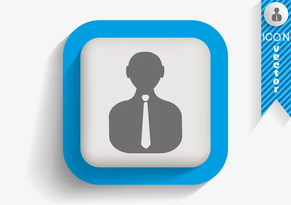 Businessman web icon — Stock Vector