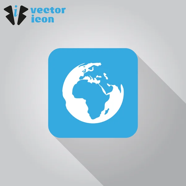 Jordens web ikon – Stock-vektor