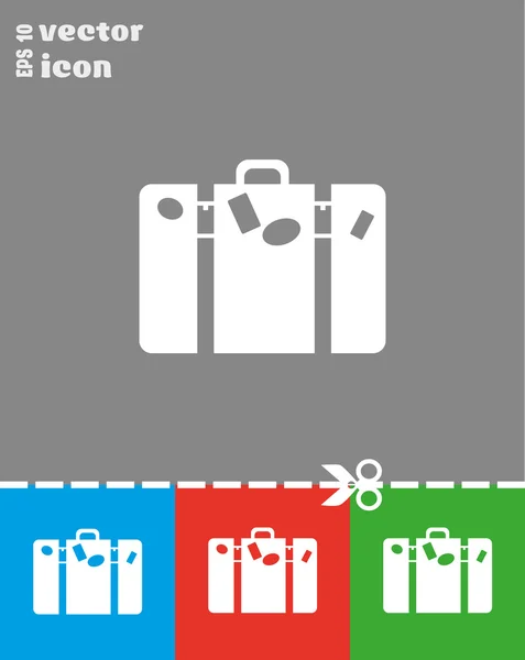Icono de bolsa turística — Vector de stock
