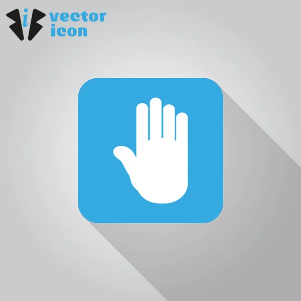 Hand stop icon — Stock Vector