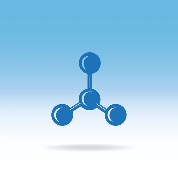 Moleculaire samengestelde pictogram — Stockvector