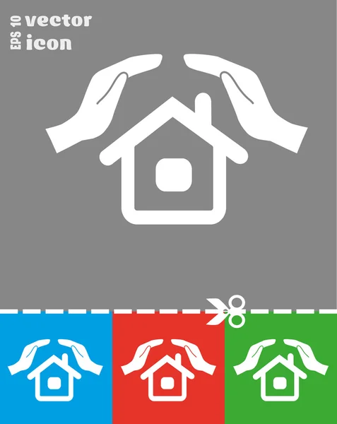 Huis web pictogram — Stockvector