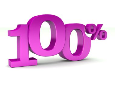 yüzde 100 indirim sembolü
