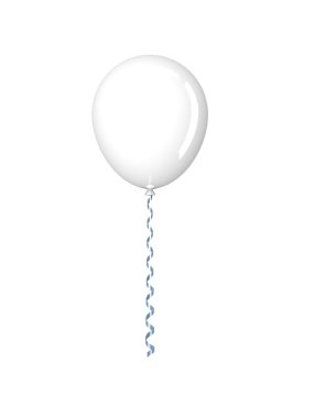 Renk uçan balon izole