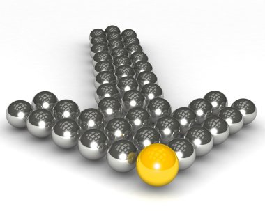 Ok gümüş toplar yaptı