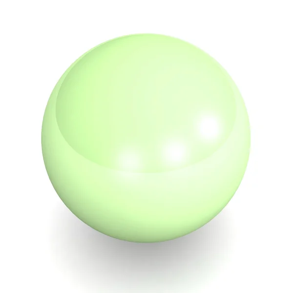 Green 3d Bead — Stock Photo, Image