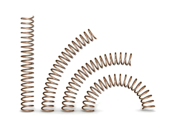 3d steel springs — Stock Photo, Image