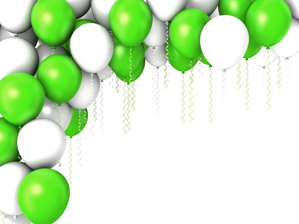 Färgglada flygande ballonger — Stockfoto
