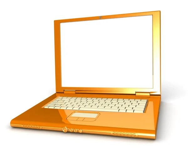 Laptop met een leeg scherm — Stockfoto