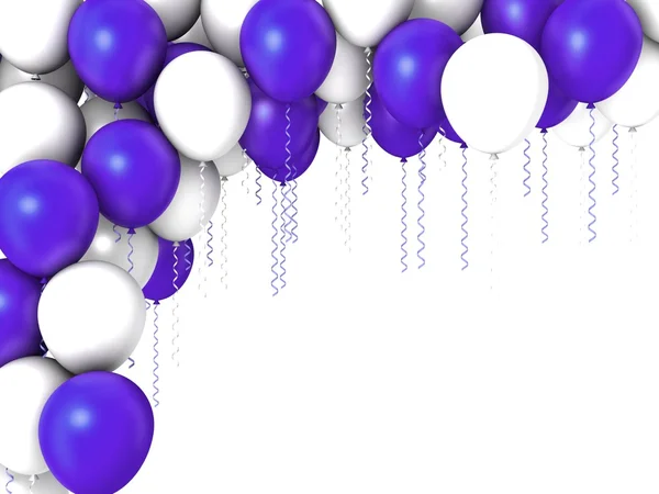 Kolorowe balony latające — Zdjęcie stockowe