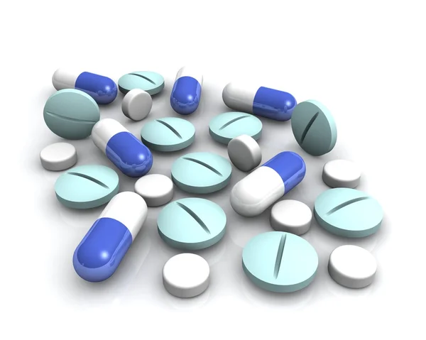 3d medicine pills — Stock Photo, Image