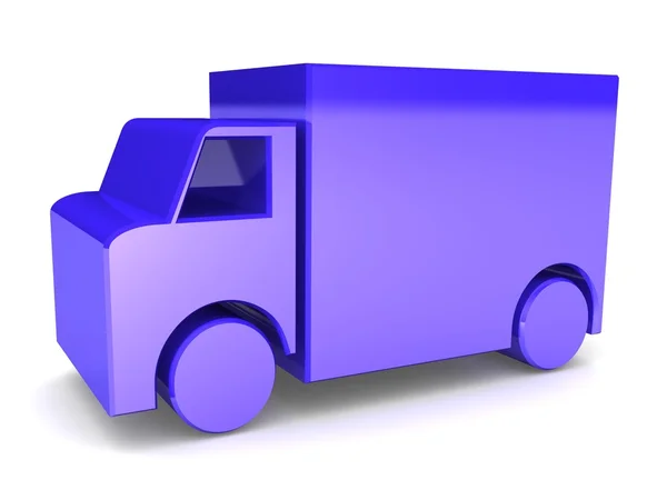 Пластиковый игрушечный грузовик — стоковое фото
