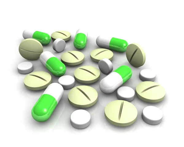 3d medicine pills — Stock Photo, Image