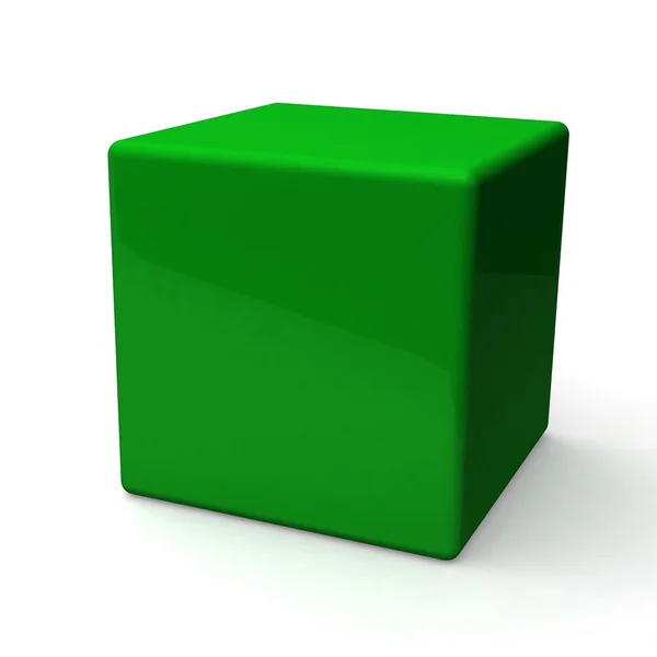 Caixa verde em branco — Fotografia de Stock