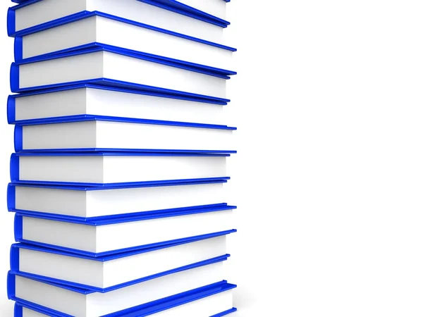 Stack of blue books — Stock Photo, Image