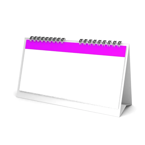 3d Calendario in bianco — Foto Stock