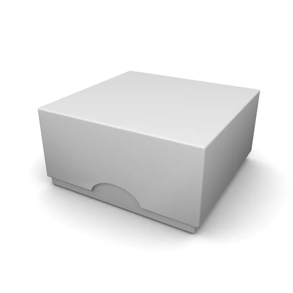 White blank box — Stock Photo, Image