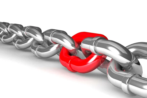 Single chain link — Stock Photo, Image